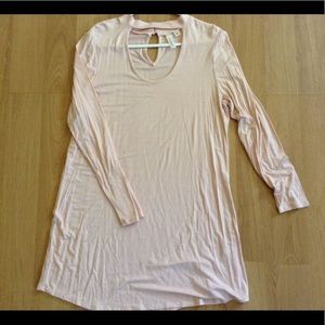 Blush scoop neck dress with choker